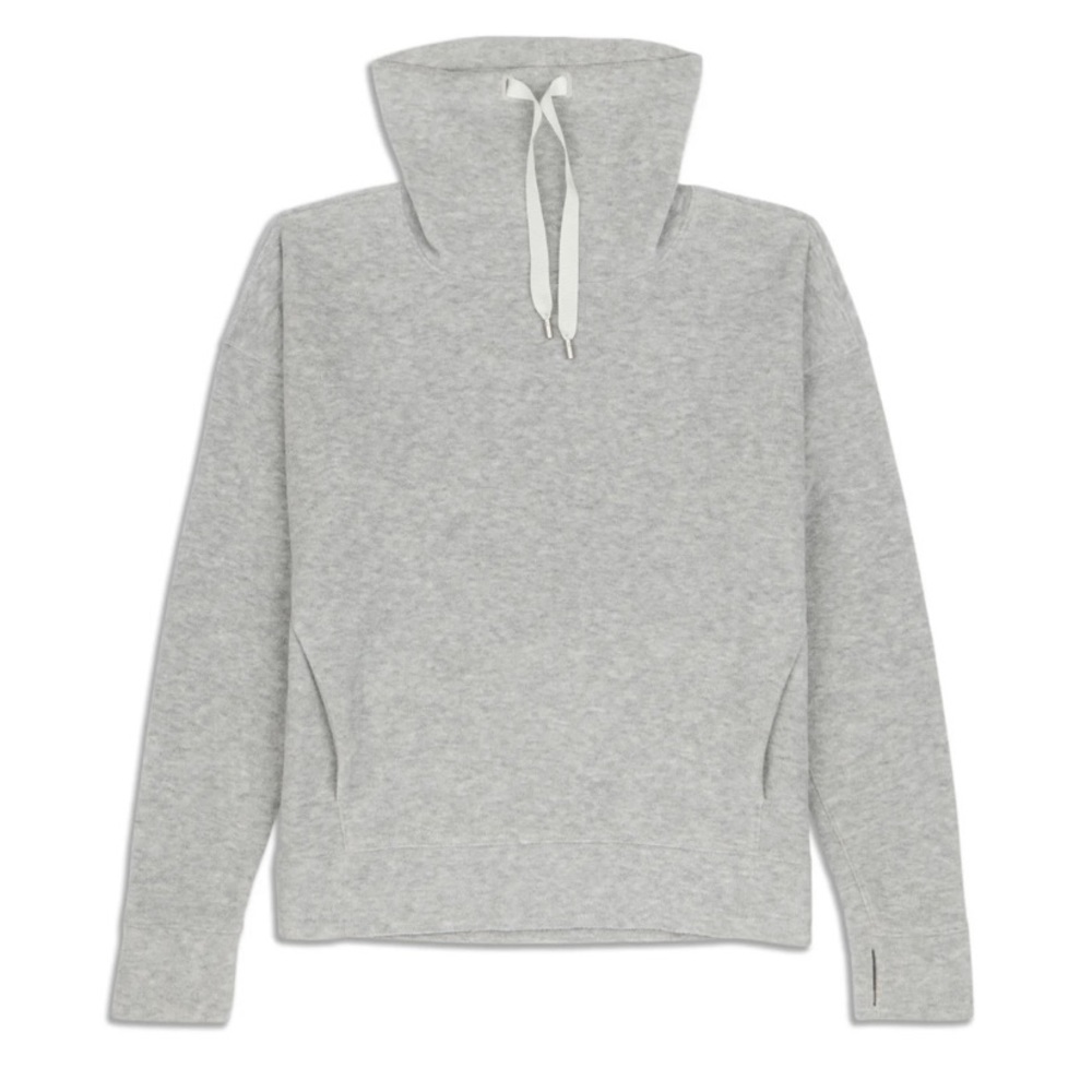 LuluLemon | Go Forward Fleece Cowl Neck Long Sleeve Pullover | Grey | Size 2